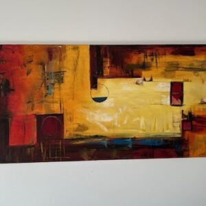 Abstract Art Deco on canvas 120x60cm