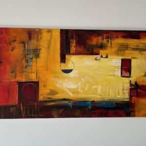 Abstract Art Deco on canvas 120x60cm